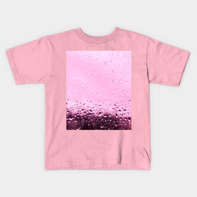 Violet rain Kids T-Shirt by Evgeniya